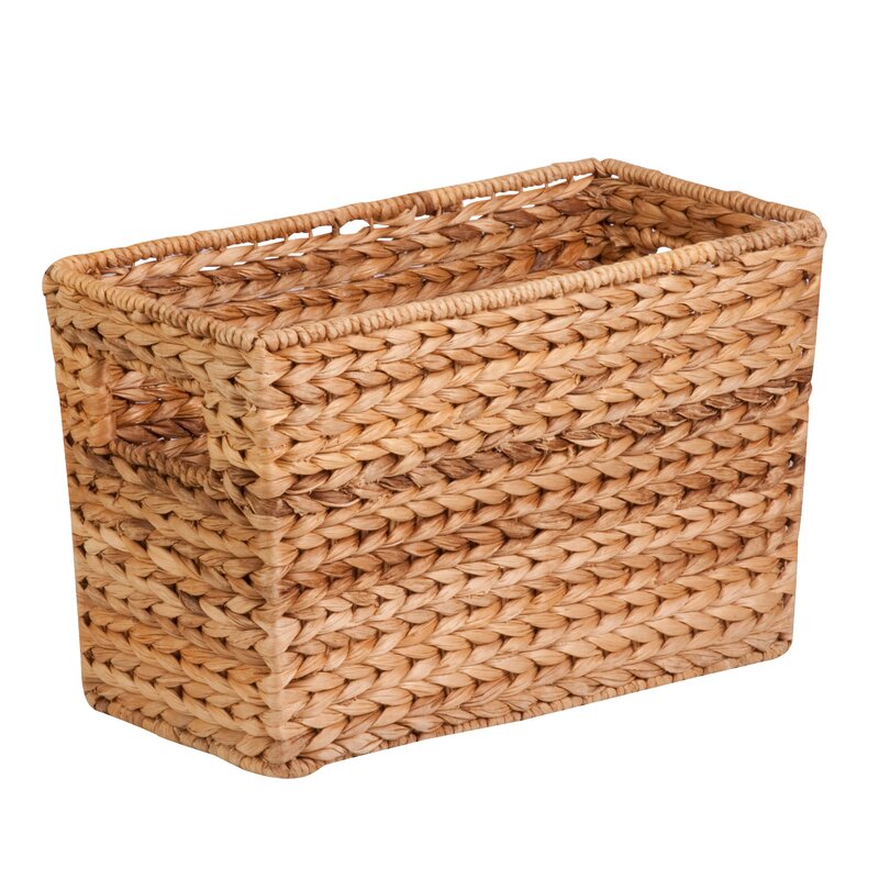 Honey Can Do Natural Wicker/Rattan Magazine Basket & Reviews | Wayfair