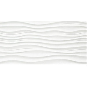 Surface 12 x 24 Porcelain Tile in Ripple White