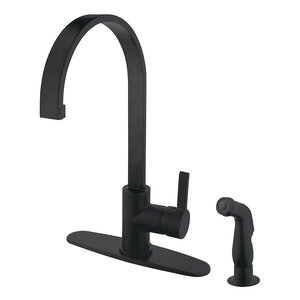 Gourmetier Continental Centerset Single Handle Kitchen Faucet with Side Sprayer