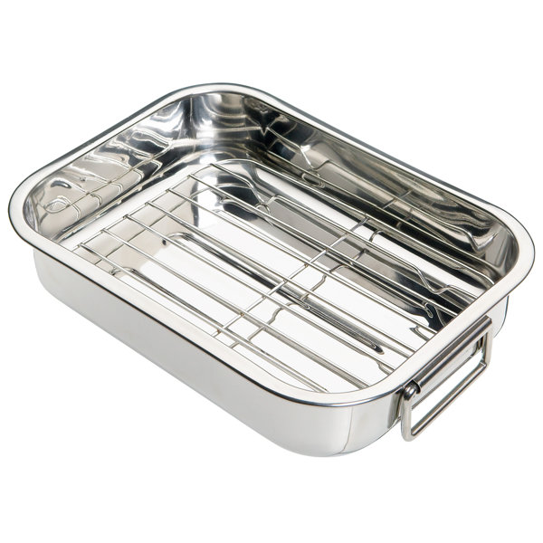 Kitchen Craft Stainless Steel Roasting Pan & Reviews Wayfair.co.uk