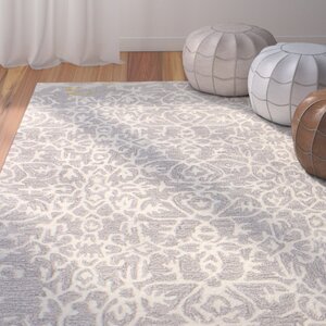 Flori Hand-Tufted Gray Area Rug