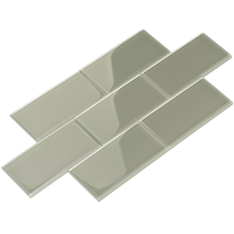 Pale Gray Subway Tile Shapeyourminds Giorbello 3 X 6 Gl Subway Tile In Light Gray Reviews Wayfair