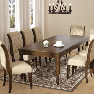 Farmhouse Dining Tables Birch Lane Elwood Key Extendable Dining Table