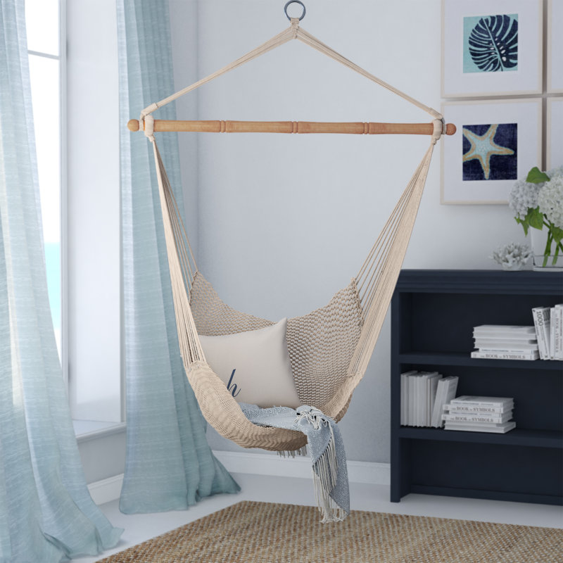 Beachcrest Home Crowell Rope Cotton Chair Hammock ...