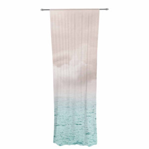 Viviana Gonzalez Vibes 40 - Serenity Graphic Print Sheer Rod Pocket Curtain Panels (Set of 2)