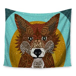 Colored Fox by Art Love Passion Wall Tapestry