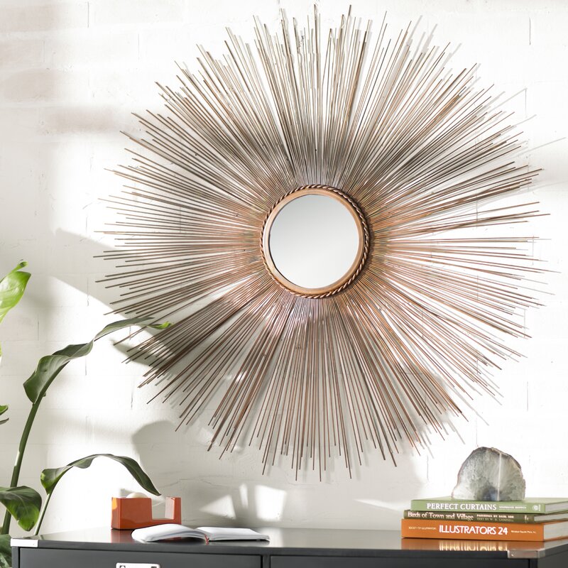 Nicki Sunburst Oversized Wall Mirror & Reviews | Joss & Main