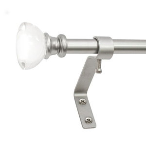 Timberlane Single Curtain Rod and Hardware Metal Set
