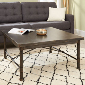 Selena Industrial Square Coffee Table ..
