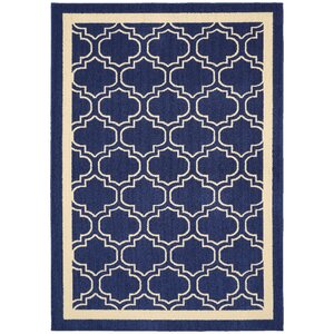 Hand-Tufted Indigo/Ivory Area Rug