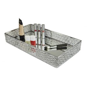 Mesh Vanity Tray with Mirror