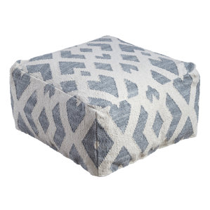 Jayda Cotton Pouf Ottoman by Highland ..