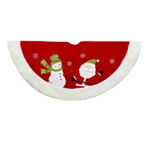 Snowman and Santa Tree Skirt