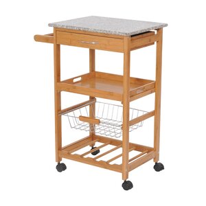 Kitchen Cart with Granite Top