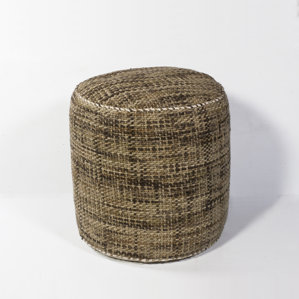 Jack Textures Pouf Ottoman by Loon Peak