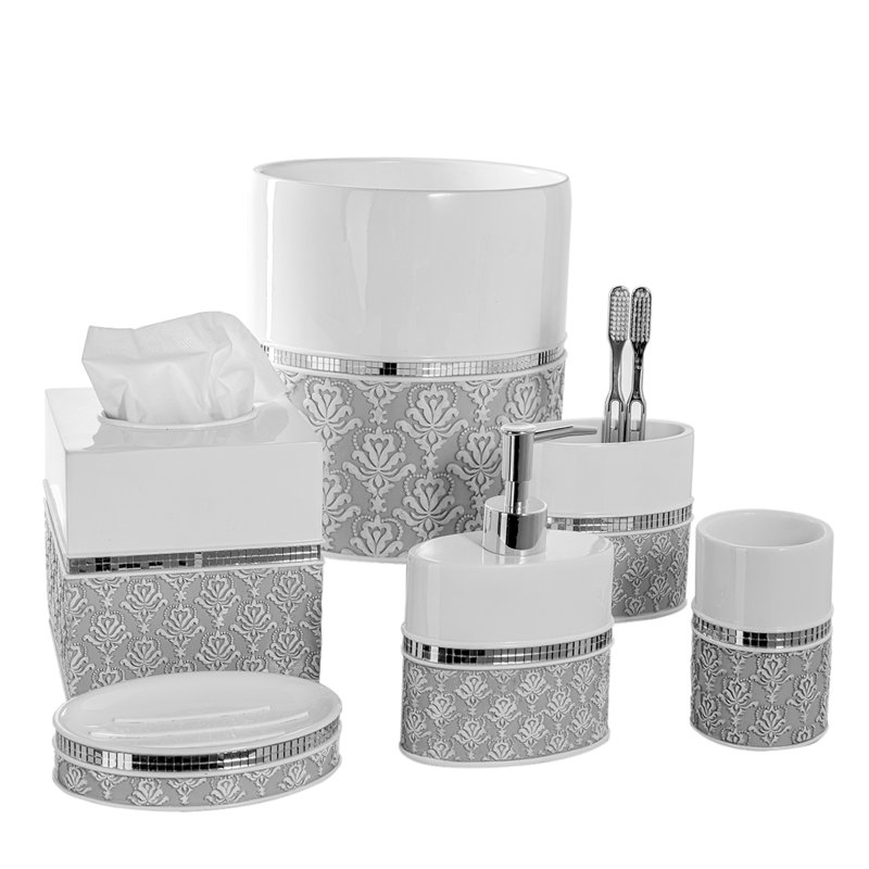 Creative Scents 6 Piece Bathroom Accessory Set Reviews Wayfair 6 Piece Bathroom Accessory Set