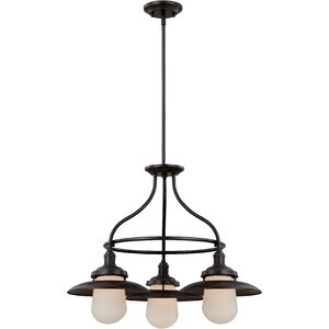 Bayport 3-Light Shaded Chandelier