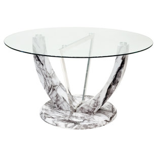 Tempered Gl Dining Table Wayfair Co Uk Kipp Gl Dining Table