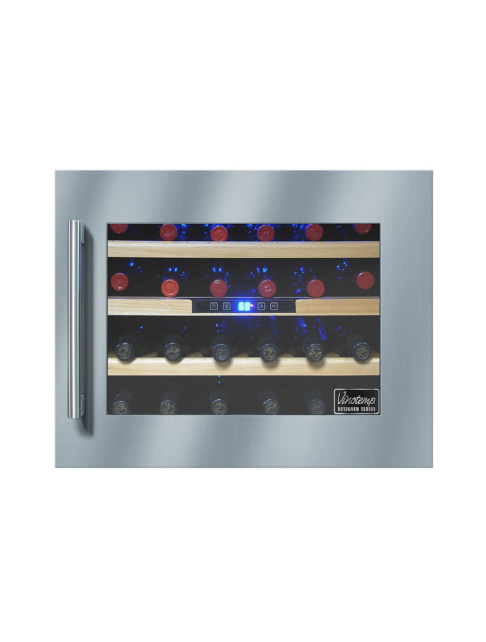 Vinotemp 24 Bottle Built In Single Zone Wine Cooler Wayfair