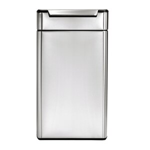 Stainless Steel 10.6 Gallon Touch Top Trash Can