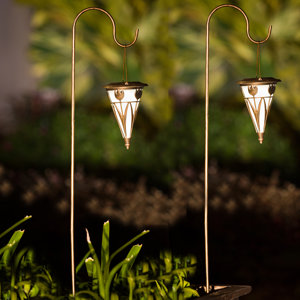 Flower Solar 1-Light Pathway Light (Set of 2)