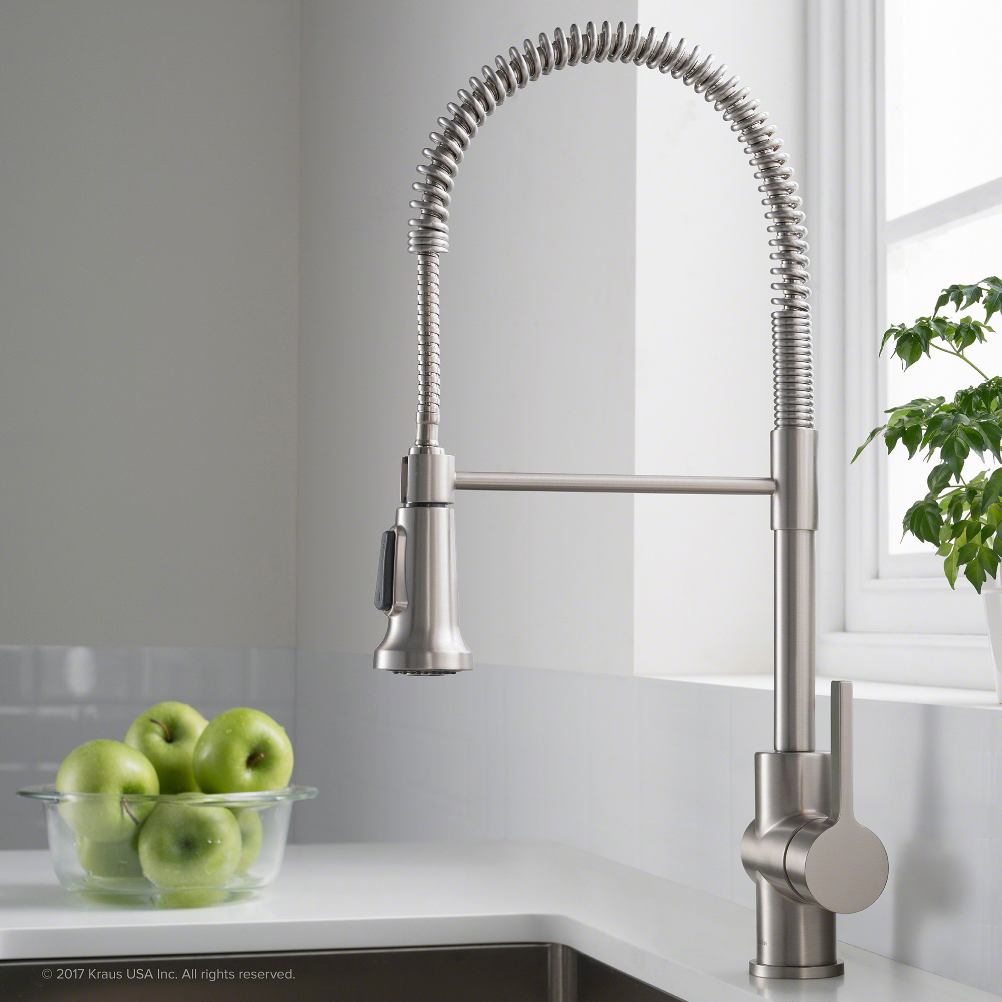 Kraus Britt Commercial Pull Down Single Handle Kitchen Faucet With Kraus Britt Commercial Pull Down Single Handle Kitchen Faucet With Dual Function Reviews Wayfair