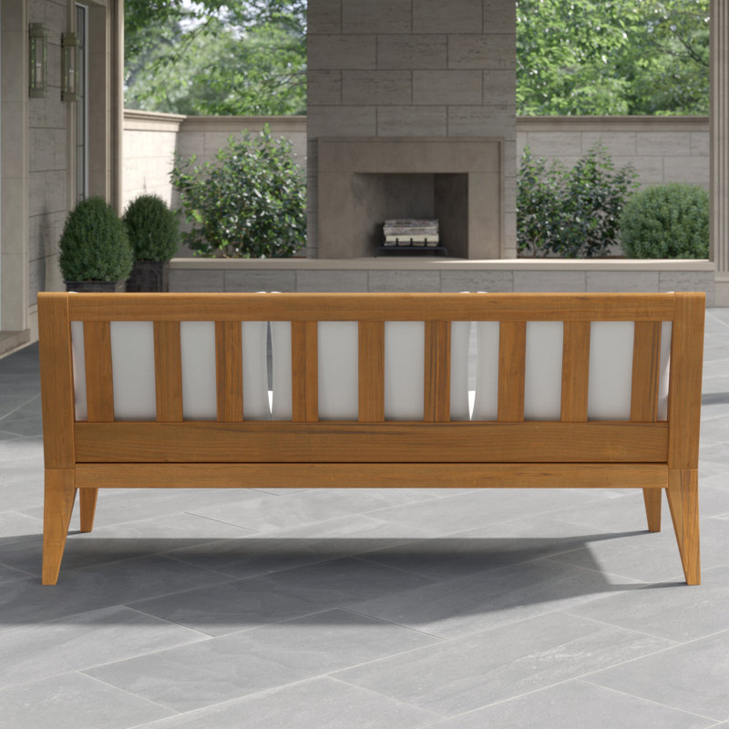 Mendocino Teak Patio Sofa With Cushions
