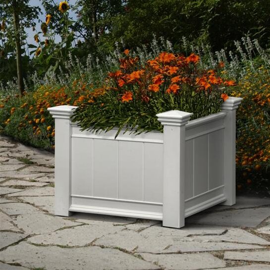 New England Arbors Eden Vinyl Planter Box & Reviews | Wayfair