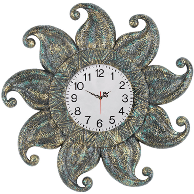 RAM Game Room Outdoor Oversized 24" Sun Wall Clock & Reviews Wayfair