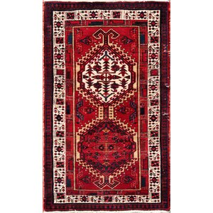 Serab Hand-Knotted Rust Area Rug