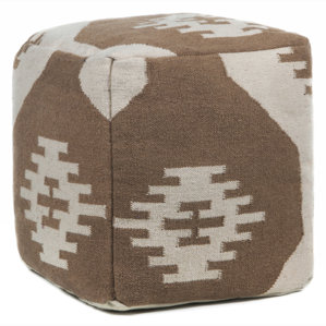 America Textured Contemporary Pouf Ott..