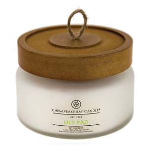 Heritage Lily Pad Glass Jar Candle
