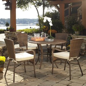 Key Biscayne 5 Piece Outdoor Dining Set with Cushions