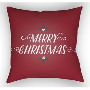 Morrell Merry Christmas Indoor/Outdoor Throw Pillow