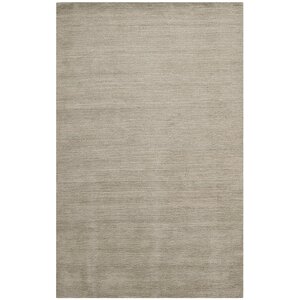 Trost Grey Solid Area Rug