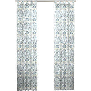 Kuhlmann Damask Room Darkening Rod Pocket Curtain Panels