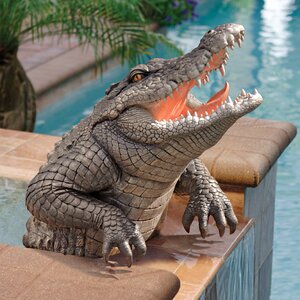 Snapping Swamp Gator Statue