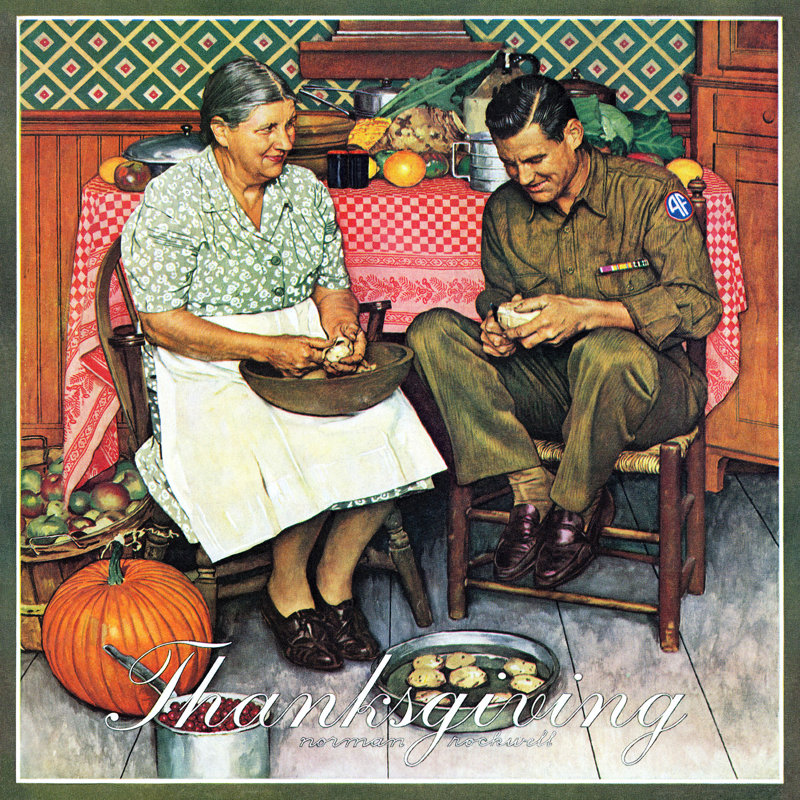 Marmont Hill 'Home For Thanksgiving' by Norman Rockwell ...
