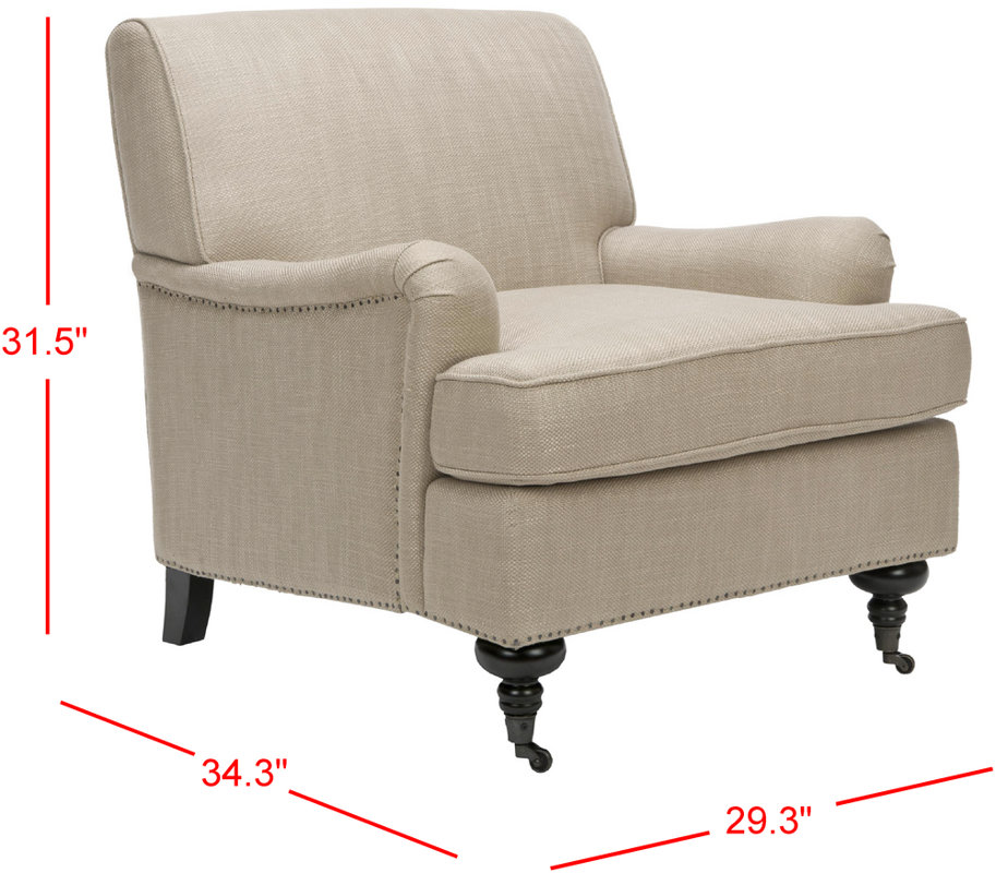 Charlton Home Linen Armchair & Reviews Wayfair