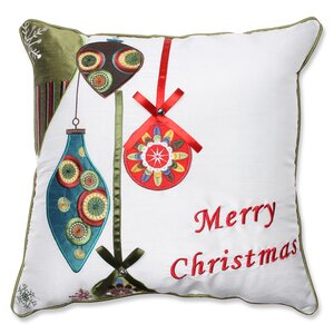 Merry Christmas Ornaments Throw Pillow