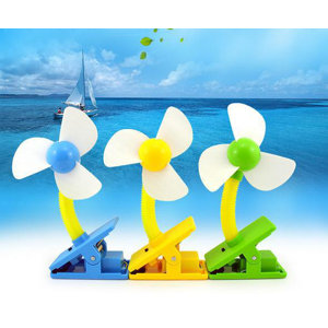 Mini Portable USB Rechargeable Battery Clip Fan