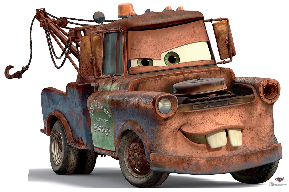 Advanced Graphics Cars Disney's Mater Life Size Cardboard Standup ...