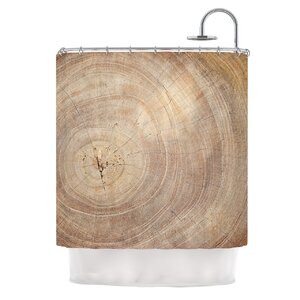Aging Tree by Susan Sanders Wood Shower Curtain
