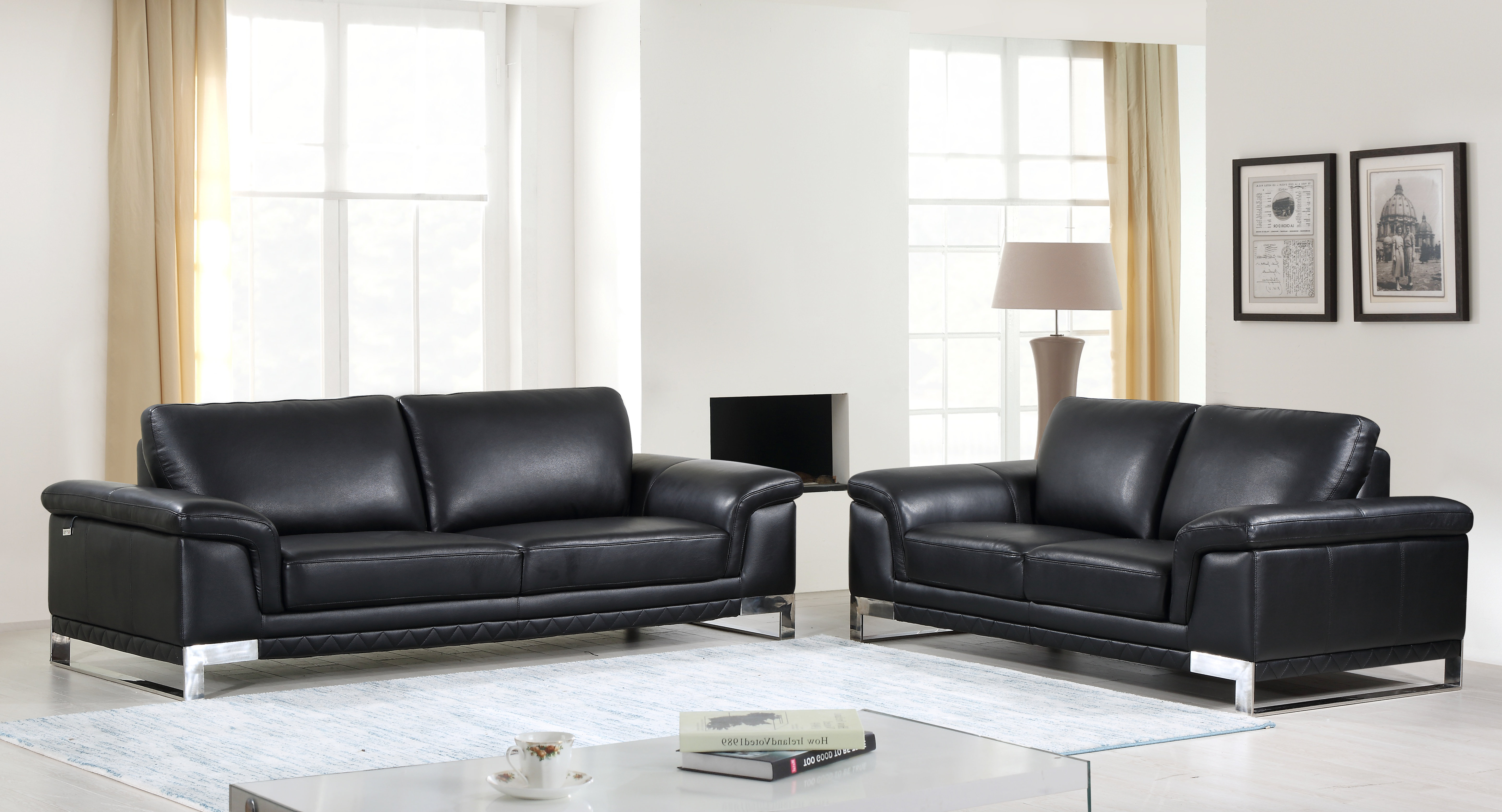 Orren Ellis Lara Luxury Italian Leather 2 Piece Living Room Set Orren Ellis Lara Luxury Italian Leather 2 Piece Living Room Set Wayfair