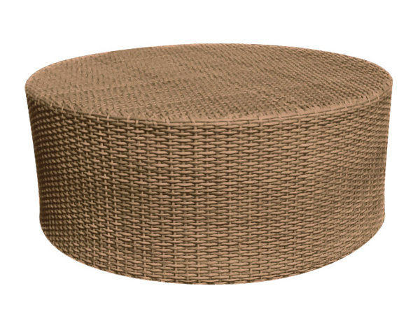 Woodard Saddleback Round Tail Wicker Rattan Coffee Table Wayfair