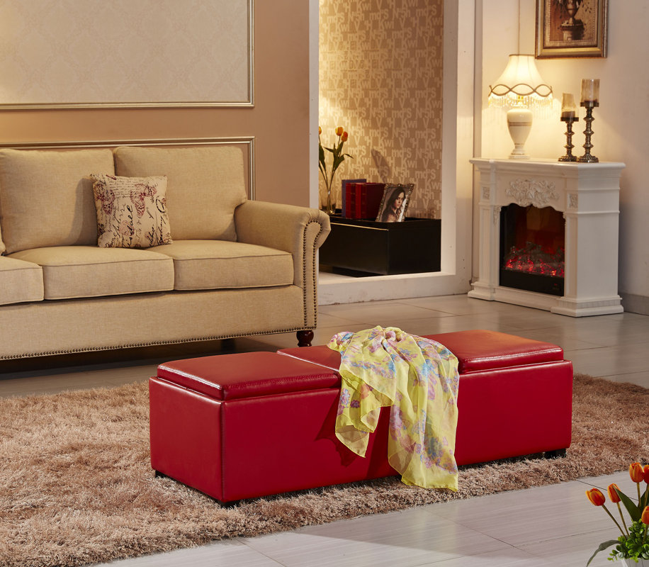 NOYA USA Contemporary Fabric Storage Bench & Reviews Wayfair