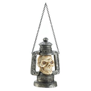 Skull Head Polyresin Lantern