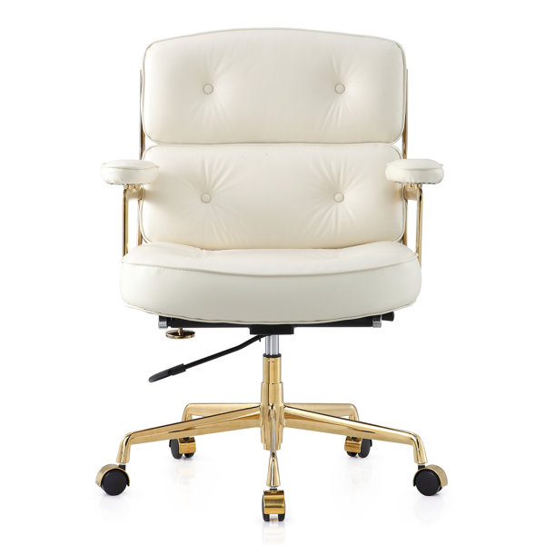 meelano 16" leather office chair with lumbar support & reviews meelano 16" leather office chair with lumbar support & reviews