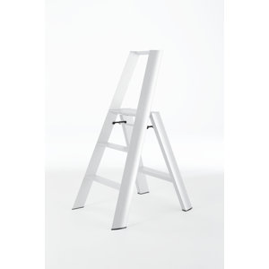 3.83 ft Aluminum Step Ladder with 300 lb. Load Capacity
