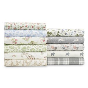 Bunny Hop Flannel Sheet Set by Laura Ashley Home